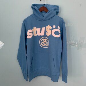 Stussy Logo Blue Hoodie